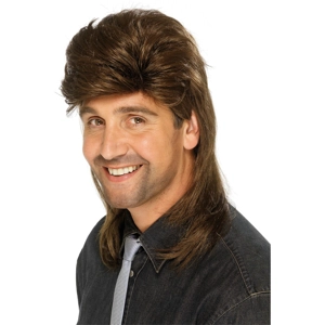 Mullet Wig - Brown
