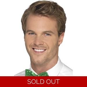 Sequin Bow Tie - Green