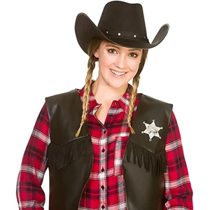 Texan Cowboy Hat - Black