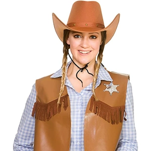 Texan Cowboy Hat - Brown