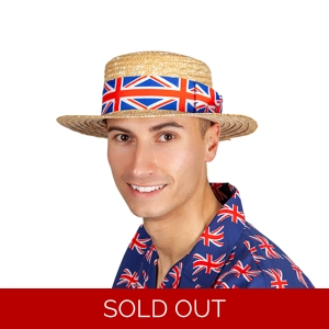 Straw Boater - Union Jack
