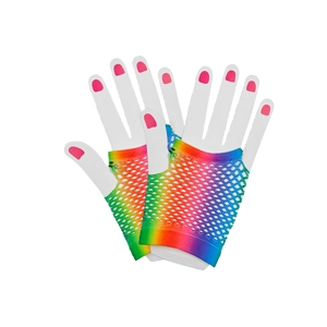 Fishnet Gloves - Rainbow