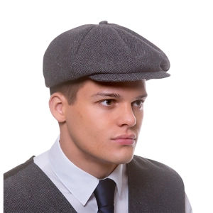 Peaky Flat Cap - Grey