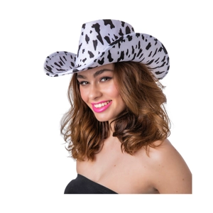 Texan Cowboy Hat - Cowprint