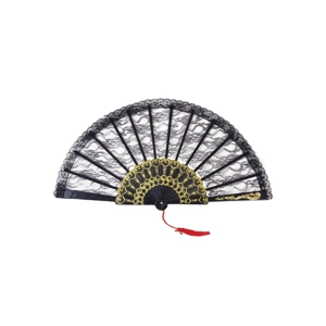 Lace Fan - Black