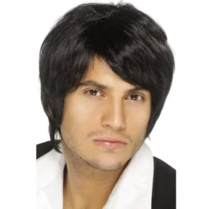 Boy Band Wig - Black