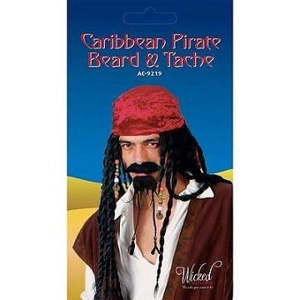 Caribbean Pirate Moustache & Beard