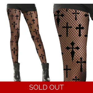 Fishnet Tights - Crosses