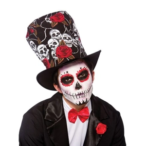 Day Of The Dead Top Hat