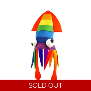 Rainbow Squid Hat