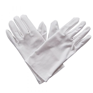 Short White Gloves - Men's