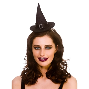 Deluxe Witches Hat On Headband