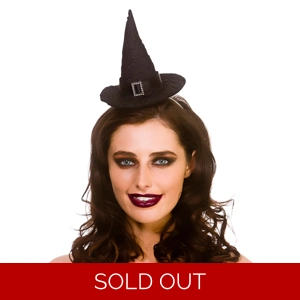 Deluxe Witches Hat On Headband