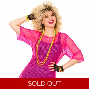 Fishnet Top - Neon Pink