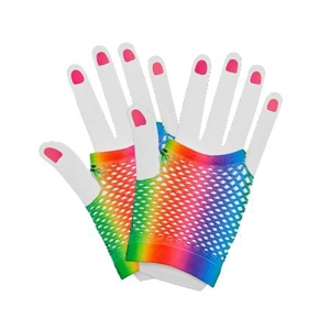 Fishnet Gloves - Rainbow