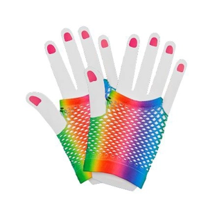 Fishnet Gloves - Rainbow