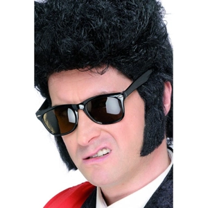 Teddy Boy Sideburns - Black