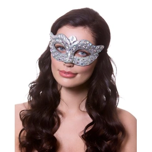 Diamante Eye Mask - Silver