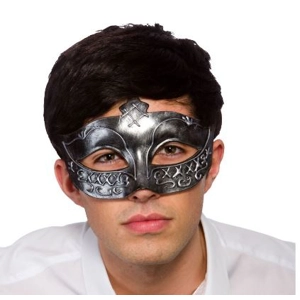 Gladiator Eye Mask - Silver