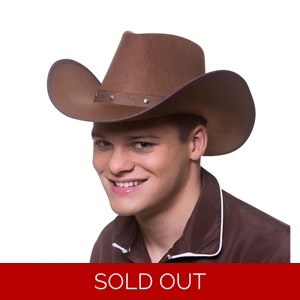 Texan Cowboy Hat - Dark Brown