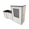Hacienda White 2 door Unit kitchen Wardrobe Pod