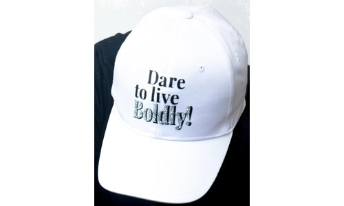 Cap, "Dare To Live Boldly" - White