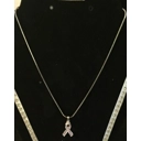 Necklace, Pink Rhinesto..