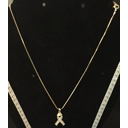 Necklace, Clear Rhinest..