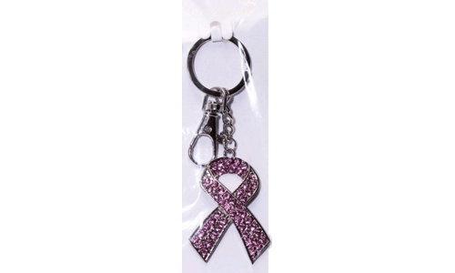 Key Chain, Breast Cancer Awareness - Pink Ribbon