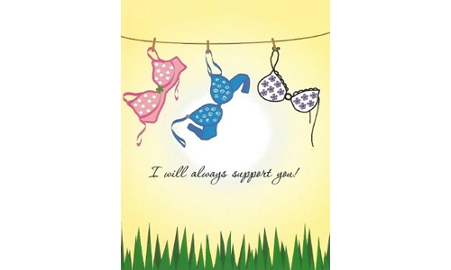 "I will always support you!" Greeting Card
