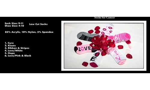 Socks, Low Cut "Breast Cancer Awareness" - Bundle 401