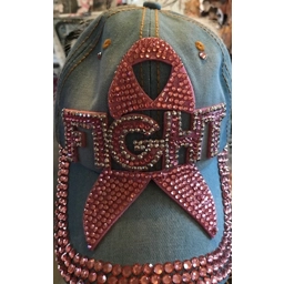 Cap, Lgt Blue Denim With The Word 