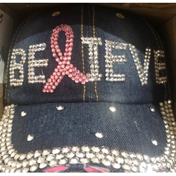 Cap, Dark Blue Denim Believe Baseball Cap