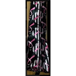 The Pink Ribbon Breast Cancer Awareness Scarf Black.