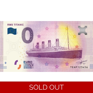 RMS Titanic 0 Euro Banknote