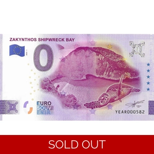 Zakynthos Shipwreck Bay 0 Euro Note