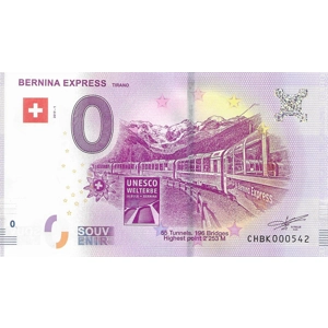 Bernina Express - Tirano Swiss 0 Souvenir Banknote