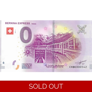 Bernina Express - Tirano Swiss 0 Souvenir Banknote
