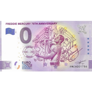 Freddy Mercury 75th Anniversary 0 Euro Note
