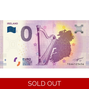 Celtic Harp 0 Euro Souvenir Banknote