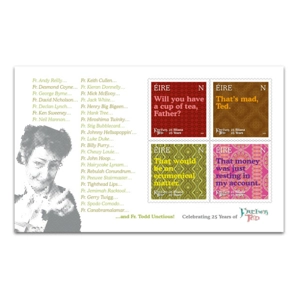 Father Ted Stamps Miniature Sheet