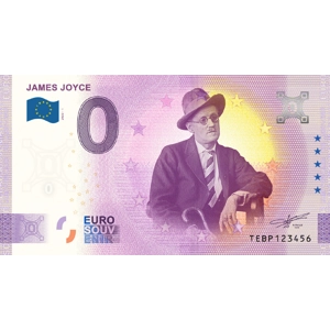 Commemorative James Joyce 0 Euro Banknote