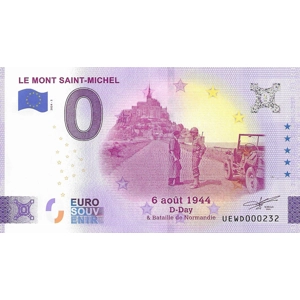 Le Mont Saint-Michel 0 Euro Note
