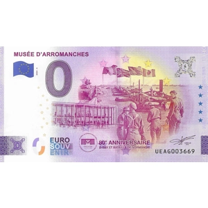 Musee D'Arromanches 80e Anniversaire D-Day 0 Euro Note