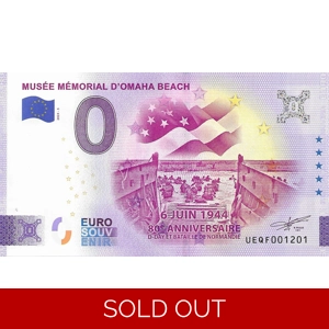 Musee Memorial D'Omaha Beach 0 Euro Note