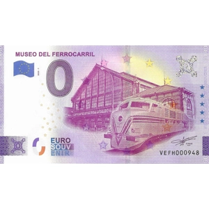Museo del Ferrocarril 0 Euro Note