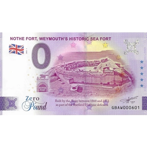 Nothe Fort - Weymouths Historic Sea Fort 0 Pound Souvenir Banknote