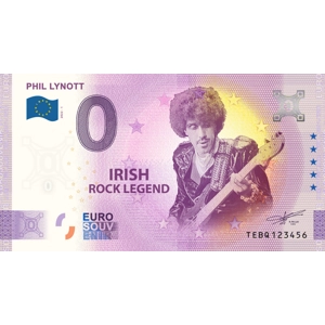 Commemorative Phil Lynott 0 Euro Banknote