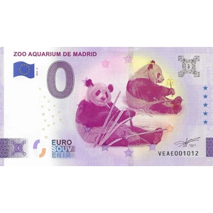 Zoo Aquarium De Madrid 0 Euro Note - Panda