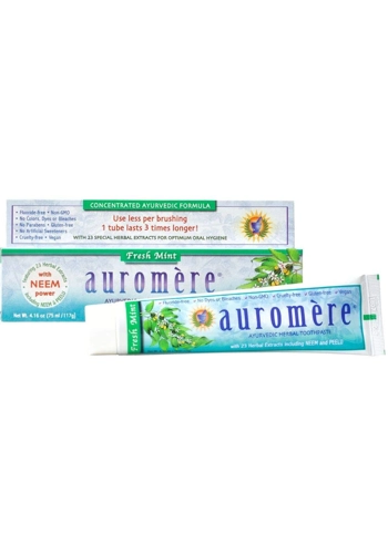 Auromere Ayurvedic Herbal Toothpaste, Fresh Mint